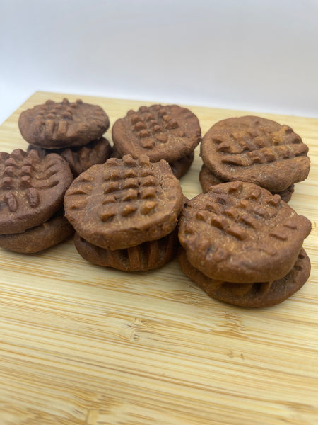 Dog Cookies CAROB & PEANUT BUTTER - Grain free