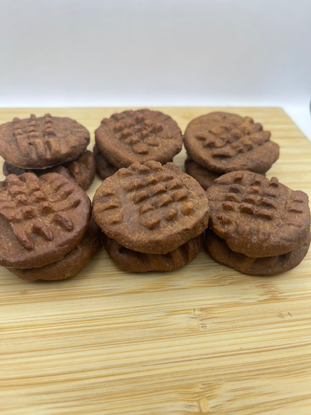 Dog Cookies CAROB & PEANUT BUTTER - Grain free